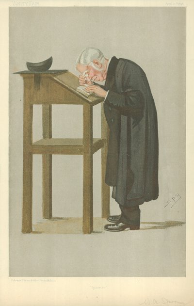 Mr W A Spooner, Spooner, 21 april 1898, Vanity Fair cartoon door Leslie Matthew Ward